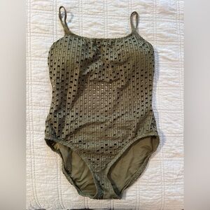 Carmen Marc Valvo Scoop Neck One Piece Swimsuit - Living Paradise NWOT